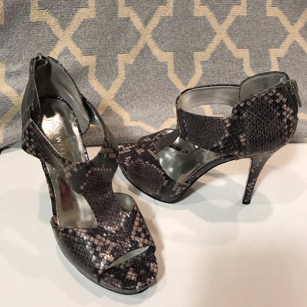 Nine West Snake Skin Heels